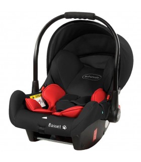BabySafe Basset Red Car Seat with or without ISOFIX Base (0-15 months, 0-13 kg)