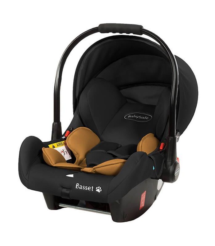 BabySafe Basset Beige Car Seat with or without ISOFIX Base (0-15 months, 0-13 kg)