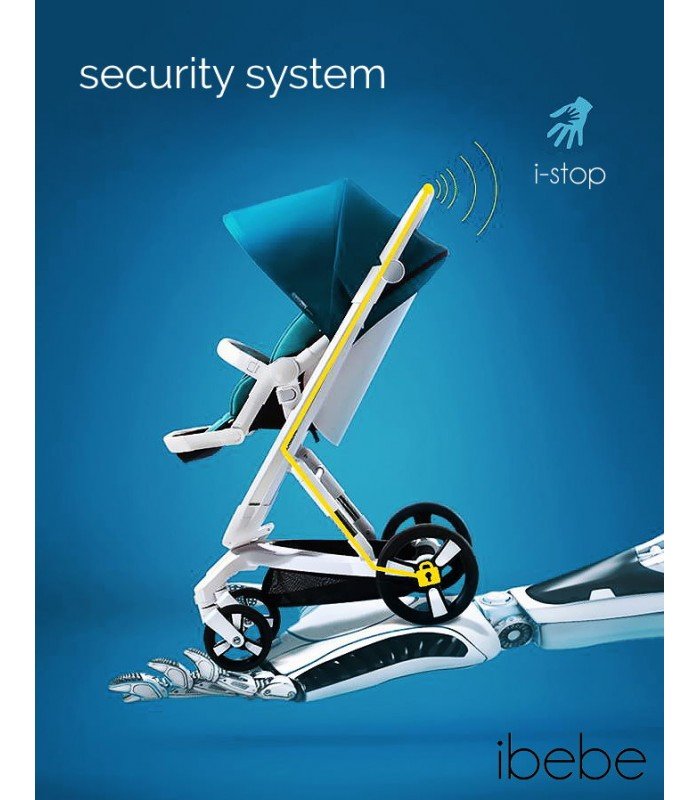 Ibebe ISTOP GLOSS FRAME IS15 BLACK Travel System 2in1 / 3in1 / 4in1