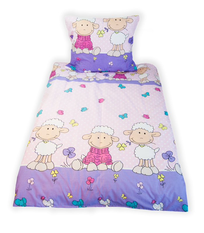 Bedding for children, girls 160x110 cm 4 themes: Butterflies, fairies, princesses, sheep