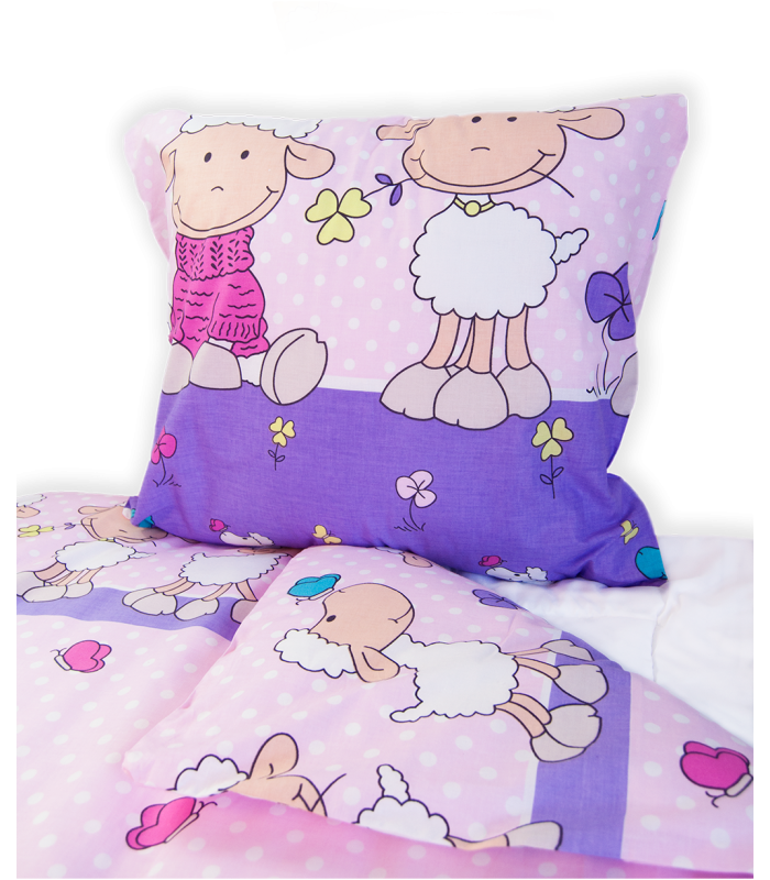 Bedding for children, girls 160x110 cm 4 themes: Butterflies, fairies, princesses, sheep