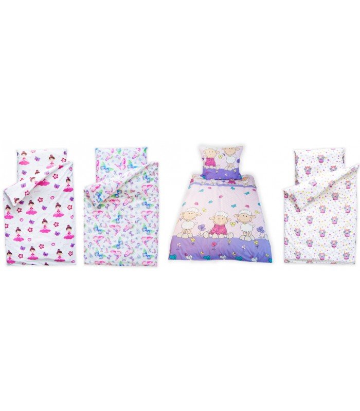 Bedding for children, girls 160x110 cm 4 themes: Butterflies, fairies, princesses, sheep