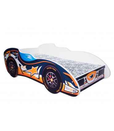 F1 Racing Car Bed Race Children Boys Girls Bed with MATTRESS 140x70cm pillow 