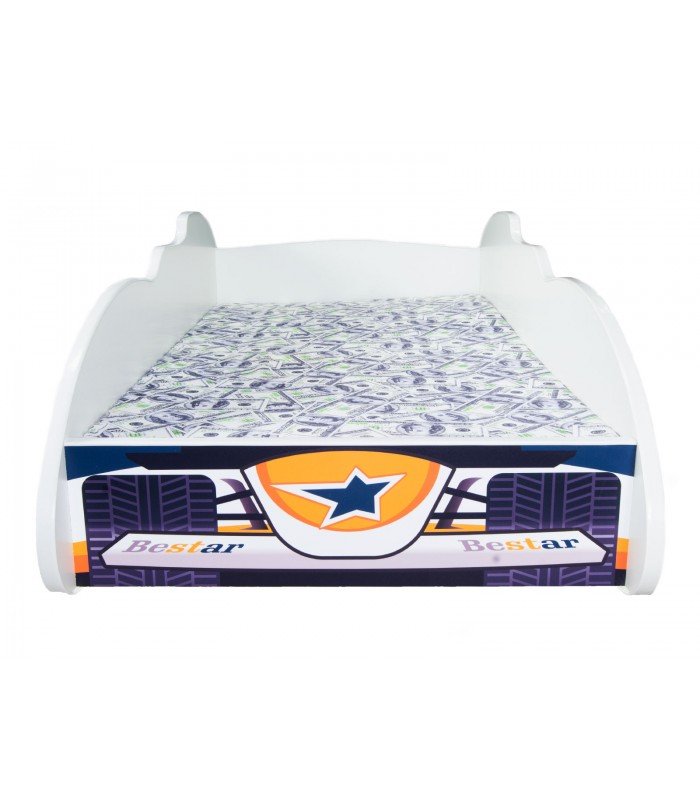 F1 Lit enfant BE STAR + matelas + oreiller 2 tailles 140x70 et 160x80 cm