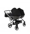 Junama Diamond Duo S Line V3 Grey Black For Twins Travel System 2in1 / 3in1 / 4in1