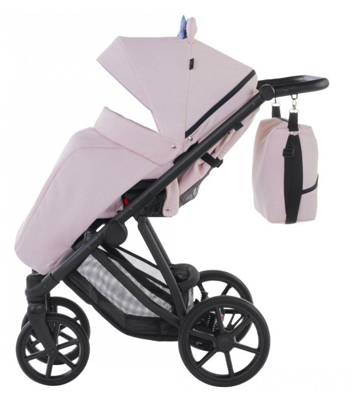 Natoni Baby Premium Joy Pink Stroller - gel wheels