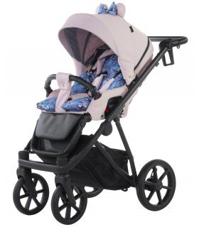 Natoni Baby Premium Joy Pink Stroller - gel wheels