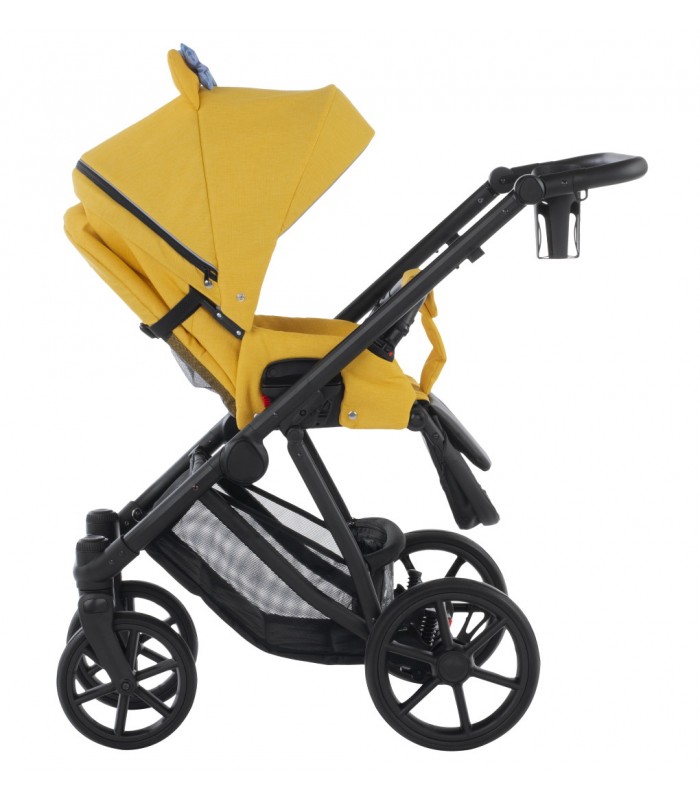 Natoni Baby Premium Joy Yellow Stroller - gel wheels