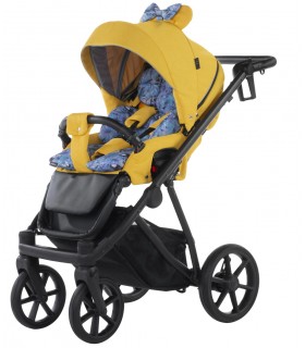 Natoni Baby Premium Joy Yellow Stroller  Kinderwagen - Gelräder