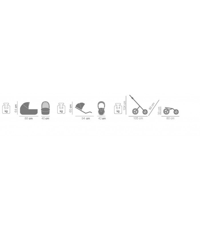 Tako Baby Laret GT 10 Systéme de Voyage 2en1 / 3en1 / 4en1