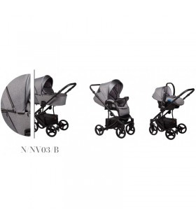 Baby Merc NOVIS NV03 Kunstleder Edition Reisesystem 2in1 / 3in1 / 4in1
