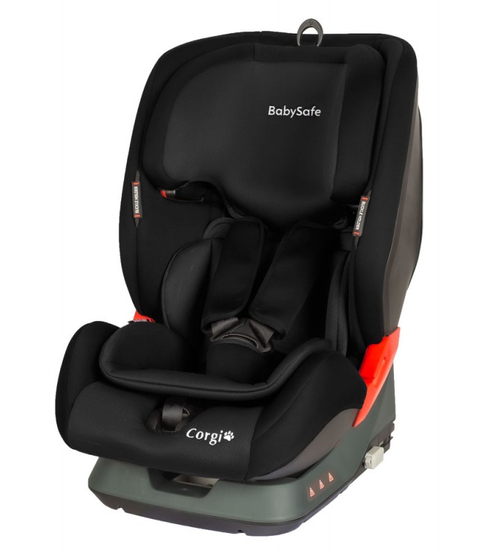 BabySafe Corgi Black ISOFIX Seat (9 months to 12 years, 9-36 kg)
