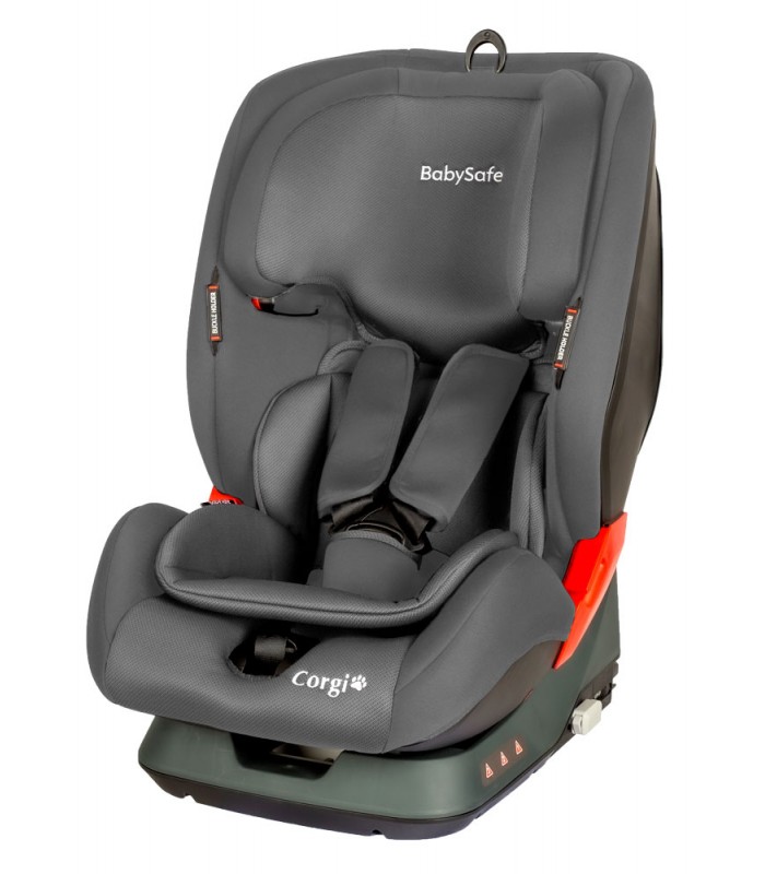BabySafe Corgi Grey ISOFIX Seat (9 months to 12 years, 9-36 kg)