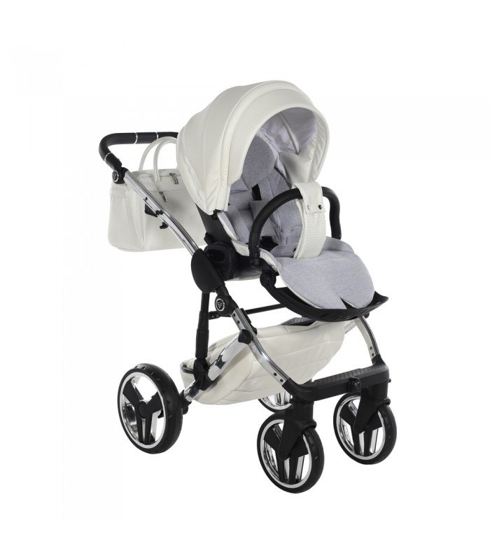 Junama FLUO INDIVIDUAL V3 White Silver 15 Travel System 2in1 / 3in1 / 4in1