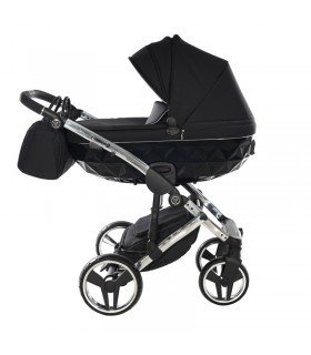 Junama Diamond S Line V3 Black Silver 01 Travel System 2in1 / 3in1 / 4in1