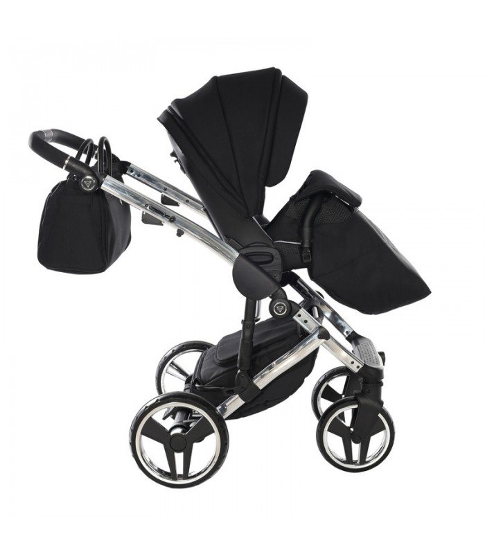 Junama Diamond S Line V3 Black Silver 01 Travel System 2in1 / 3in1 / 4in1