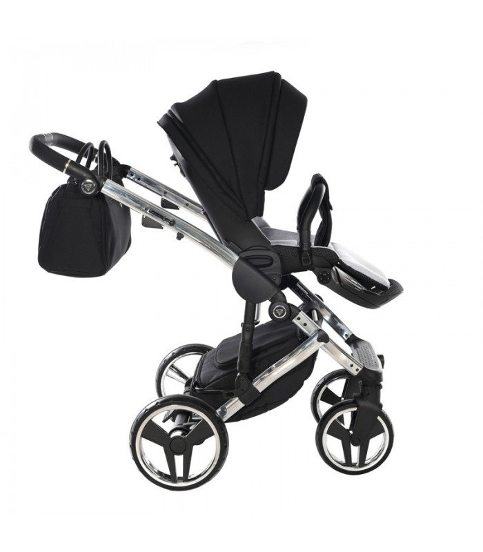 Junama Diamond S Line V3 Black Silver 01 Travel System 2in1 / 3in1 / 4in1