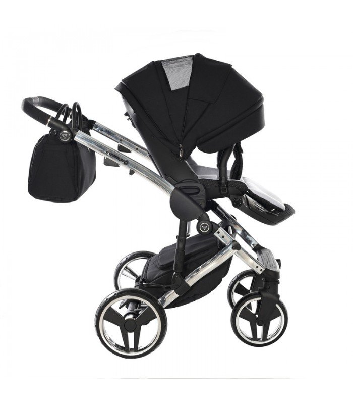 Junama Diamond S Line V3 Black Silver 01 Travel System 2in1 / 3in1 / 4in1