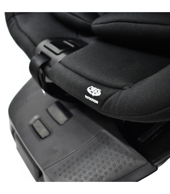 Siège auto Ibebe SAFE SEAT 360° pivotant Black avec base ISOFIX (0-12 years, 0-36 kg)