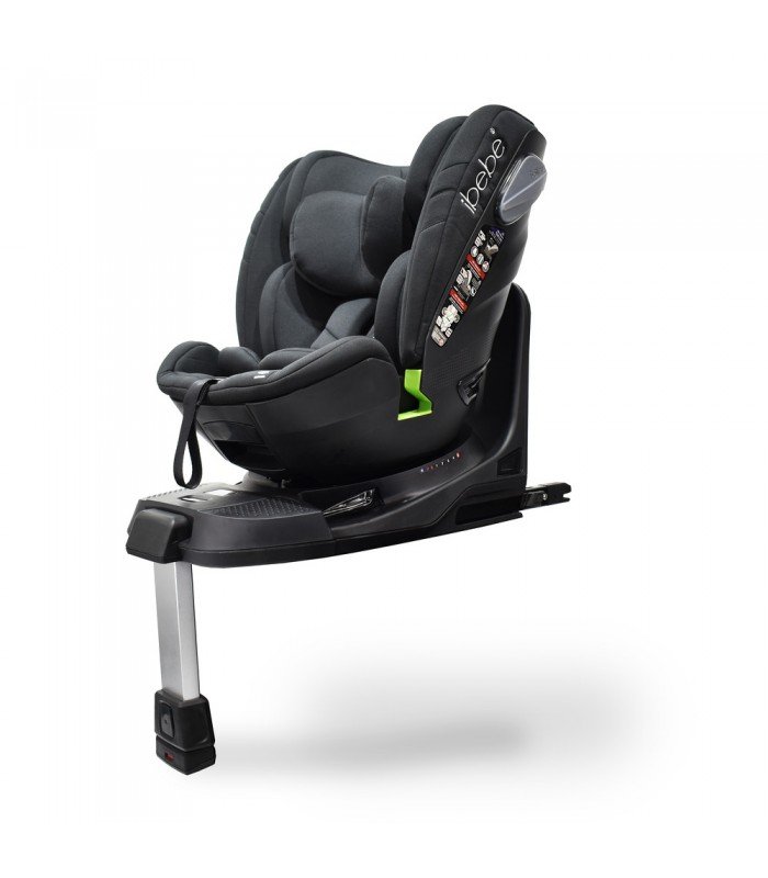 Autositz Ibebe SAFE SEAT 360° drehbar Black mit ISOFIX-Basis (0-12 years, 0-36 kg)