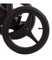 Roue arrière de poussette de remplacement Trio V1L Noir&Noir 12 pouces, 30 cm