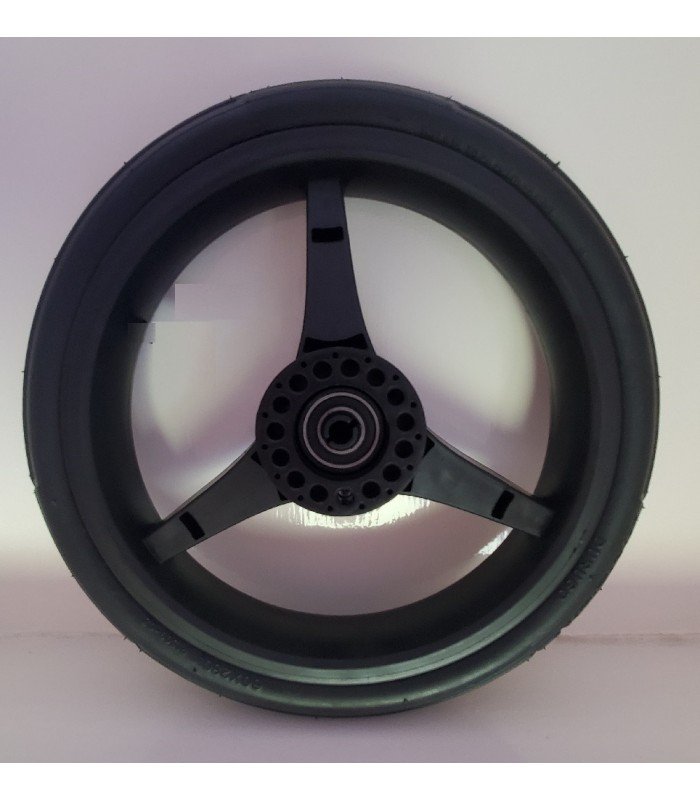 Replacement Pram Rear Wheel Trio V1L Flexy Black&Black 12 inch, 30cm