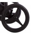 Ersatz-Kinderwagen-Hinterrad Trio V1L Flexy Schwarz&Schwarz 12 Zoll, 30 cm