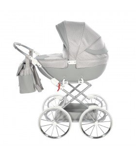 Mini Dolce Dolls Pram by Junama Silver