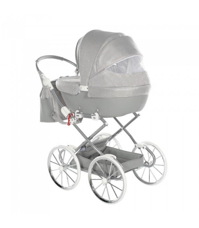 Mini Dolce Dolls Pram by Junama Silver