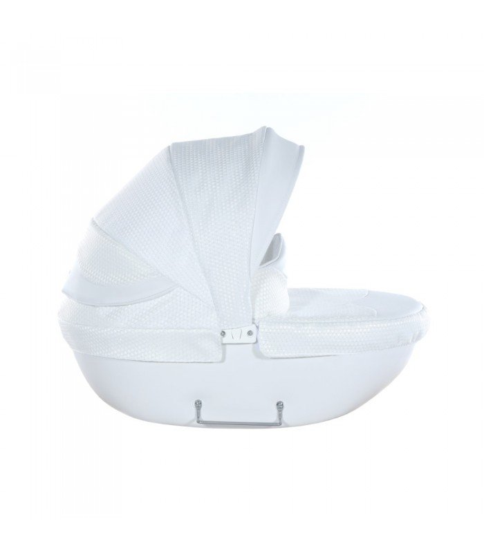 Mini Dolce Dolls Pram by Junama White-Silver
