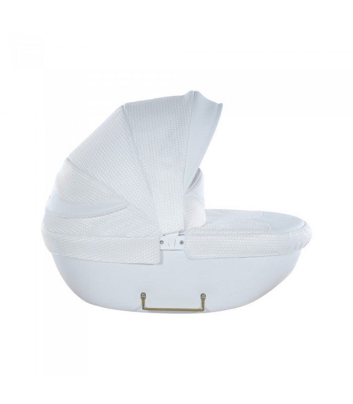 Mini Dolce Dolls Pram by Junama White-Gold