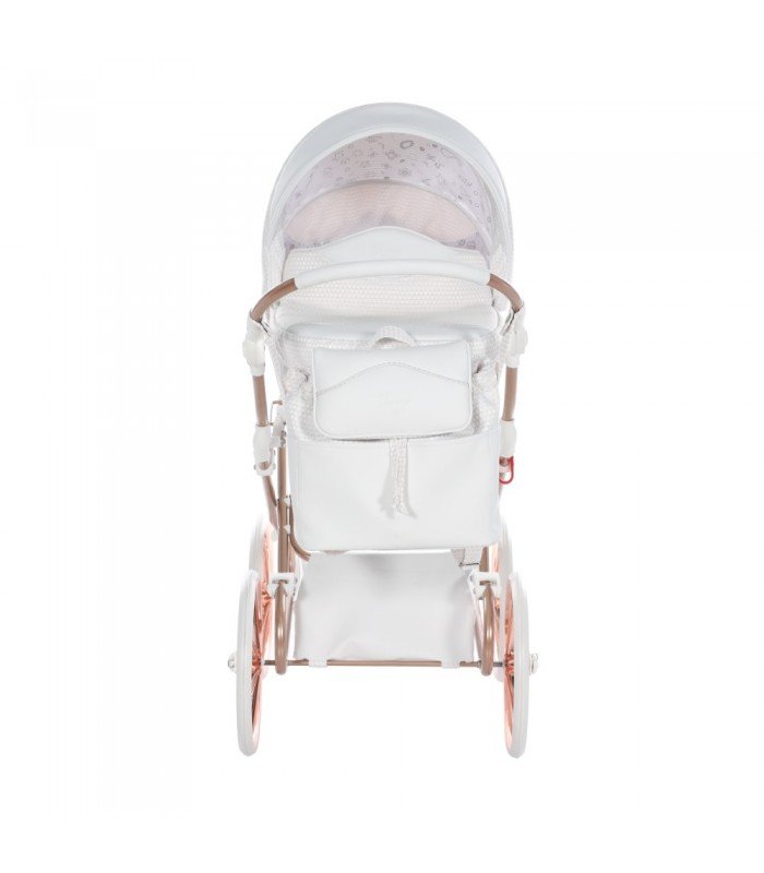 Mini Dolce Dolls Pram by Junama White-Copper