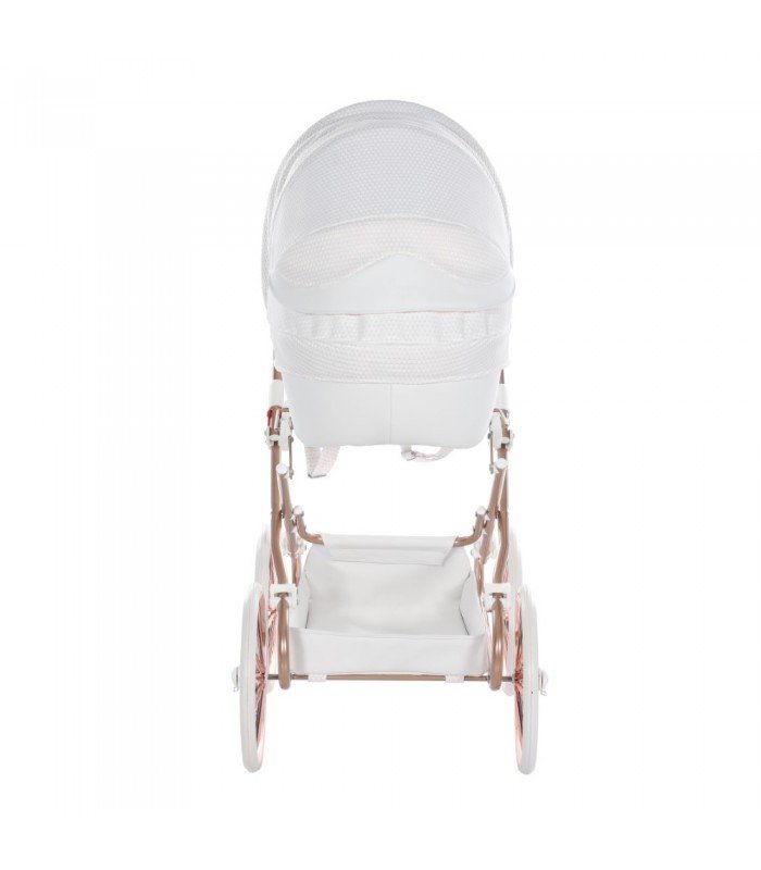 Mini Dolce Dolls Pram by Junama White-Copper