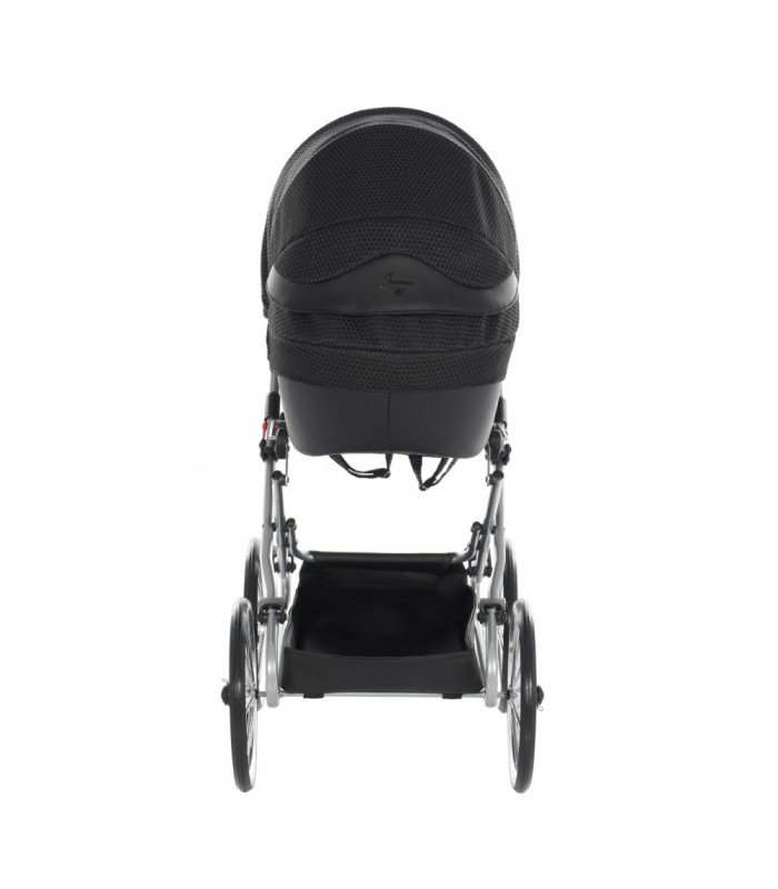 Mini Dolce Dolls Pram by Junama Black-Silver