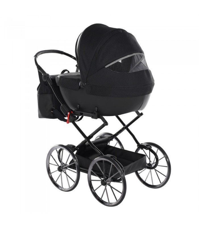 Mini Dolce Dolls Pram by Junama Black-Blue