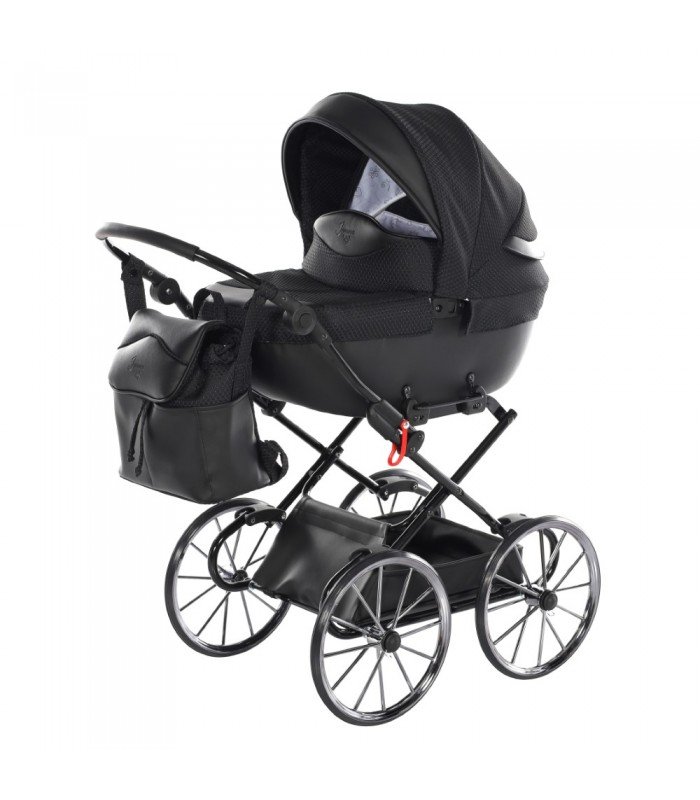 Mini Dolce Dolls Pram by Junama Black-Blue