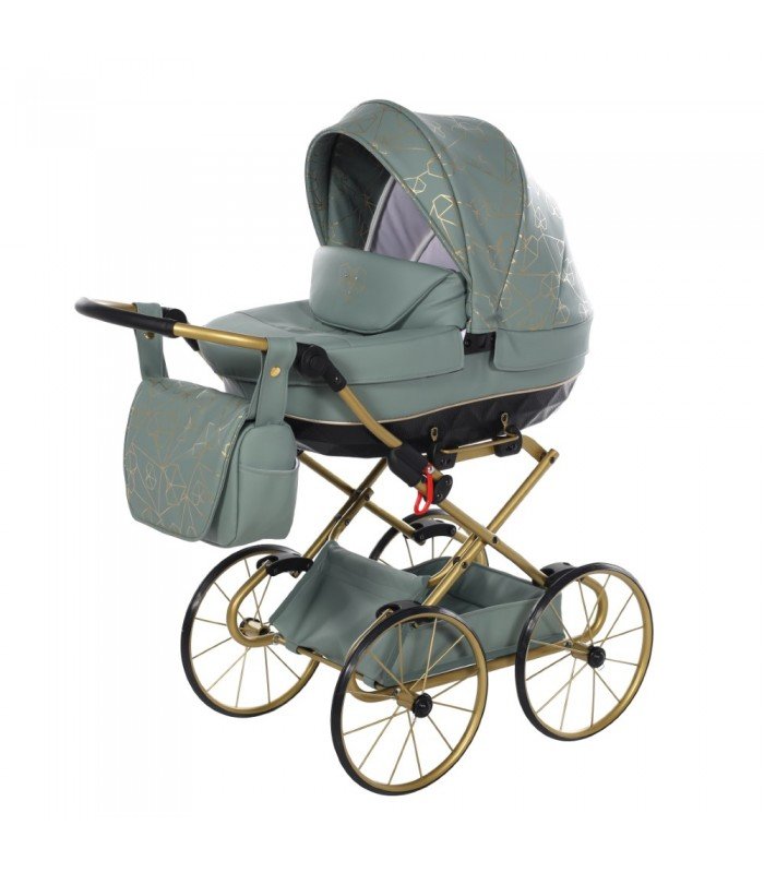Junama Mini HEART Dolls Pram Mint