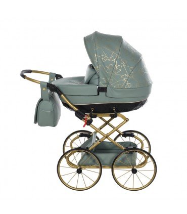 Junama Mini HEART Dolls Pram Mint