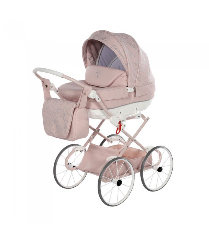 Junama Mini HEART Dolls Pram Powder