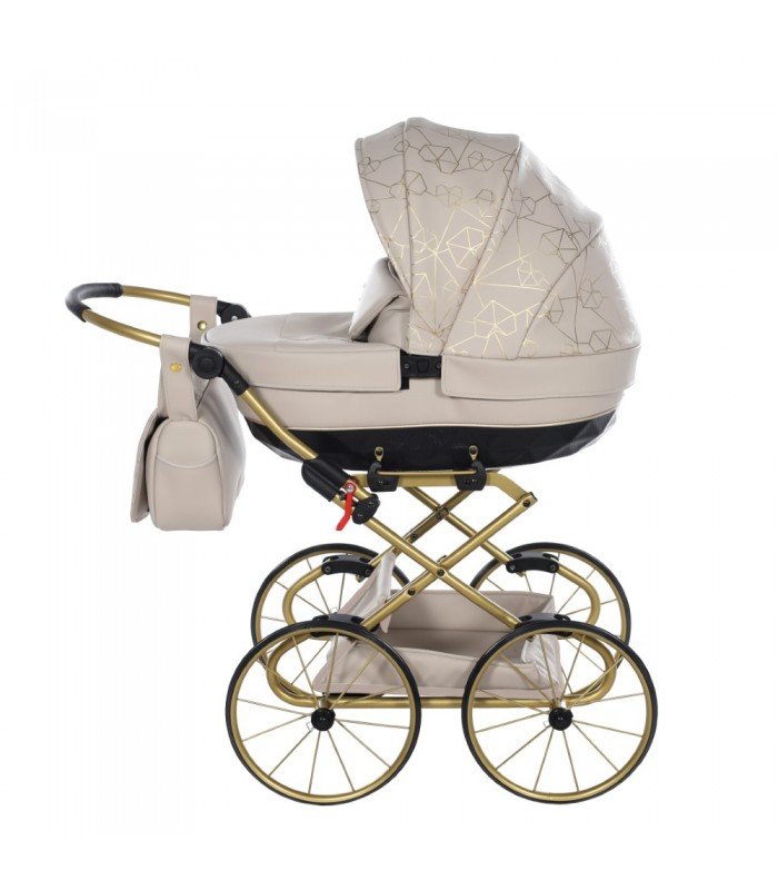 Junama Mini HEART Dolls Pram Sand