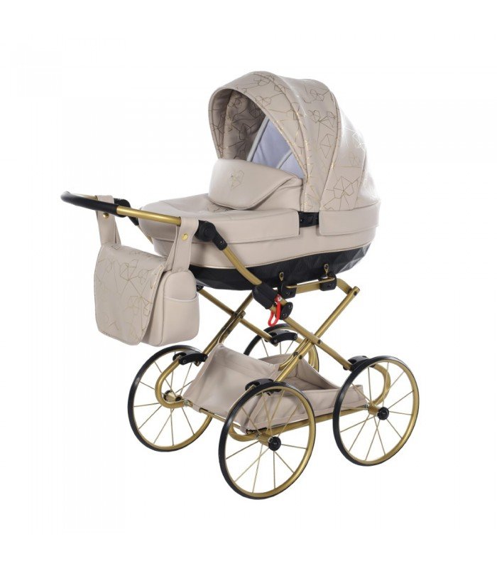 Junama Mini HEART Dolls Pram Sand