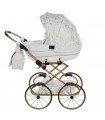 Junama Mini HEART Dolls Pram White