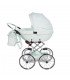 Junama Bonbon Mini Dolls Pram White-Silver