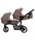 Bebetto42 For Twins 21 White/Graphite/Black Frame Travel System 2in1 / 3in1 / 4in1