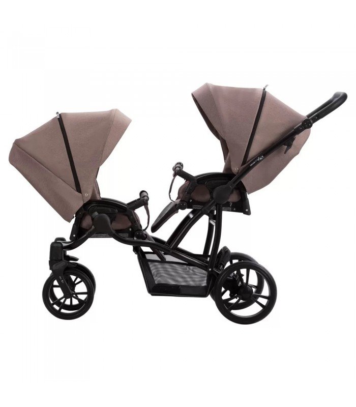 Bebetto42 For Twins 21 White/Graphite/Black Frame Travel System 2in1 / 3in1 / 4in1