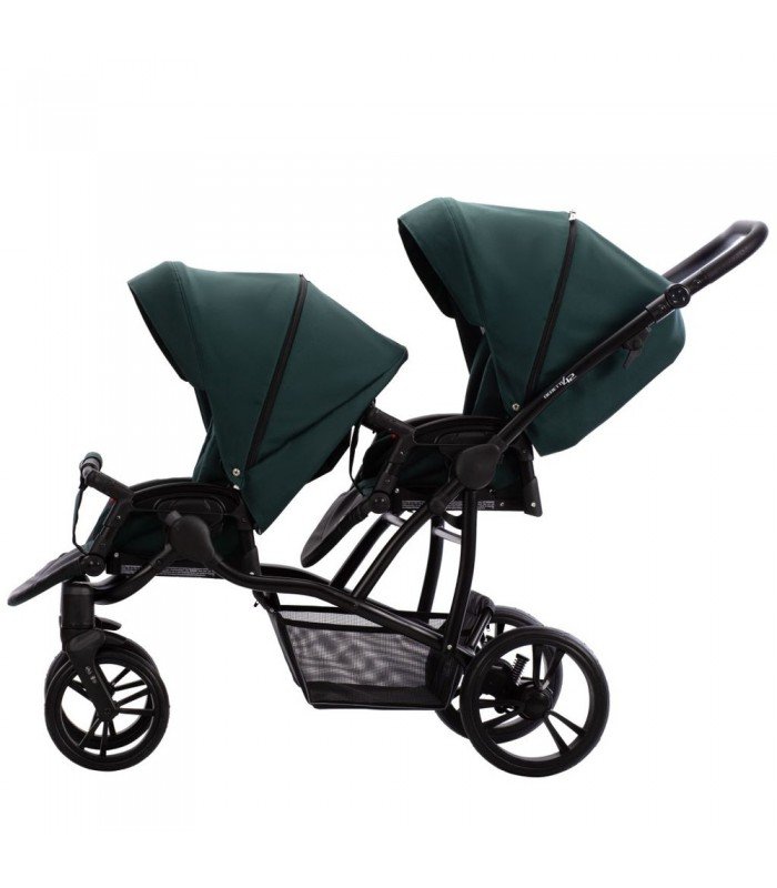 Bebetto42 For Twins 21 White/Graphite/Black Frame Travel System 2in1 / 3in1 / 4in1