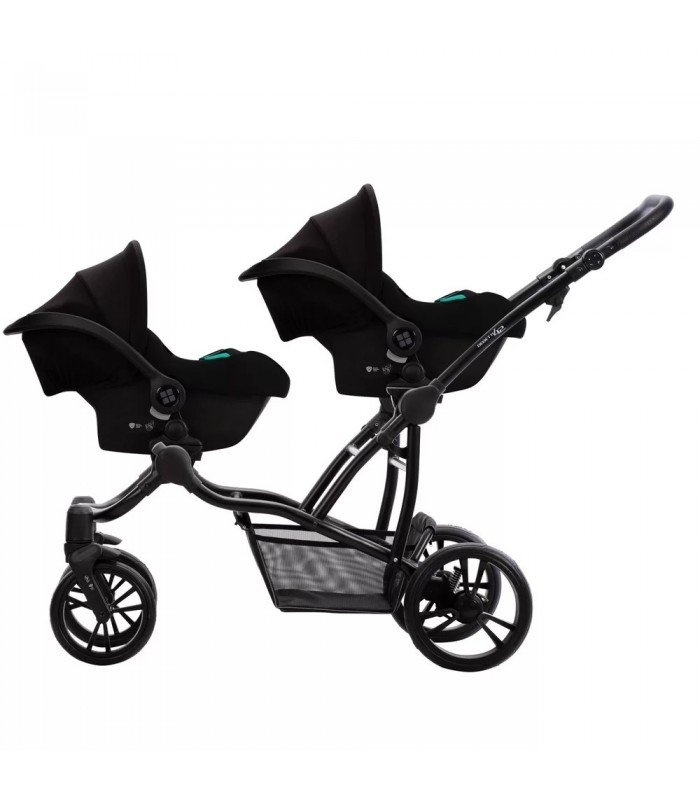 Bebetto42 For Twins 25 White/Graphite/Black Frame Travel System 2in1 / 3in1 / 4in1