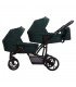 Bebetto42 For Twins 25 White/Graphite/Black Frame Travel System 2in1 / 3in1 / 4in1