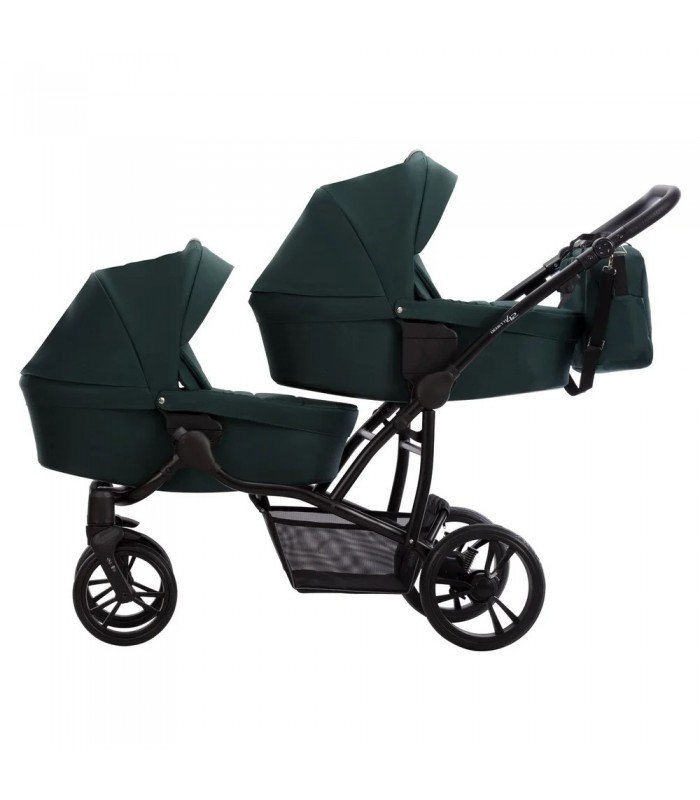 Bebetto42 For Twins 25 White/Graphite/Black Frame Travel System 2in1 / 3in1 / 4in1