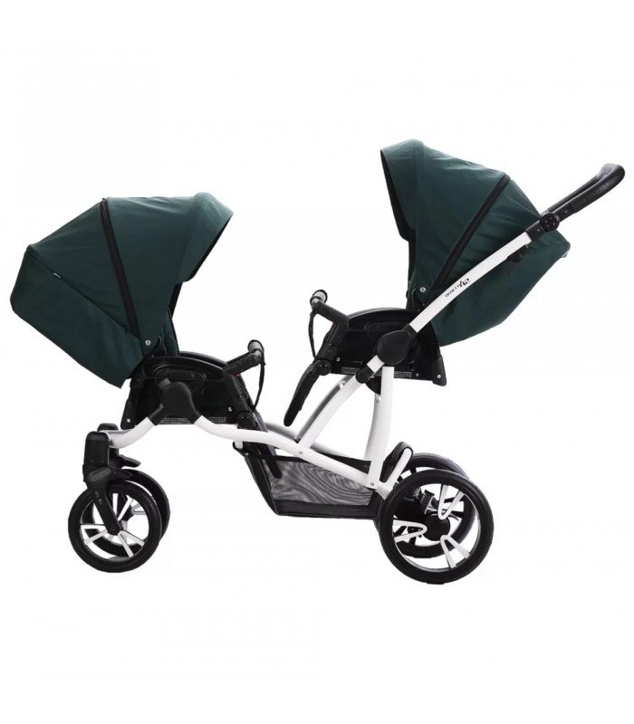 Bebetto42 For Twins 25 White/Graphite/Black Frame Travel System 2in1 / 3in1 / 4in1